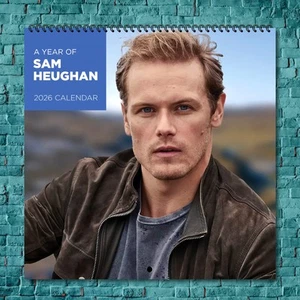 Sam Heughan 2026 Wandkalender, 12 Monate Promi Fotokalender - Bild 1 von 4