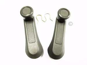 2x 88-95 Fits Isuzu Rodeo Trooper Window Crank Handle OEM Gray 88 90 91 92 - 02 - Picture 1 of 2