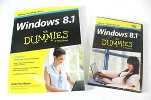 Windows 8.1 For Dummies DVD New Sealed 2 1/2 Hours With Used Book In Ex. Shape! - Foto 1 di 8