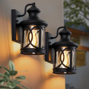 2-Pack Outdoor Wall Lights, Porch Lights, Waterproof Outdoor Wall... - Picture 1 of 8