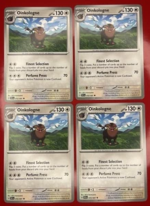 4X Pokemon TCG Oinkologne 072/091 Paldean Fates Regular Uncommon English 2024 NM - Picture 1 of 1