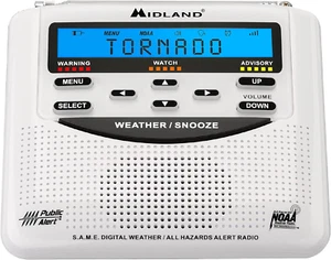 Notfall Wetterwarnung Radio - Lokalisierte Programmierung, dreisprachige Anzeige, 60+ - Bild 1 von 12