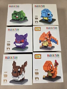Lot Of 6 Pokémon iBlock Fun LOZ Diamond Block New - Picture 1 of 10