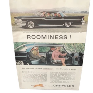 Chrysler Windsor 1959 vintage 4 puertas techo rígido anuncio anuncio - Imagen 1 de 4