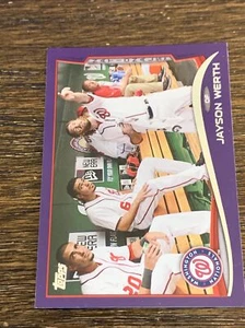 2014 TOPPS TOYS R US PURPLE JAYSON WERTH 228 NATIONALS MINT - Picture 1 of 2