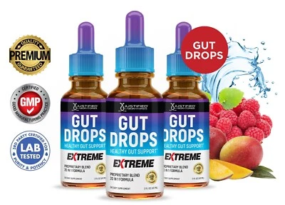 Gut Drops Extreme 200MG Healthy Gut Support  20-in-1 Proprietary Blend  3 Pack - Image 1 of 4