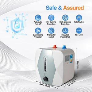 110V 1500W Electric Instant Hot Water Heater Below Sink Mini Small Water Tank 8L - Picture 1 of 16