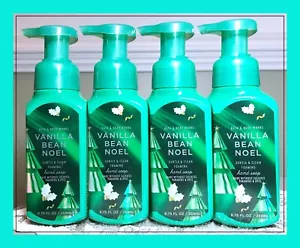 Bath & Body Works VANILLA BEAN NOEL 8.75oz Gentle Clean Foaming Hand Soap x4 - Picture 1 of 4