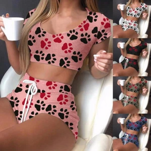Lencería sexy conjunto de 2 piezas de torso corto y pantalones cortos ENVÍO GRATUITO - Imagen 1 de 11