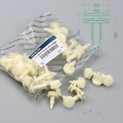 Clip de retención de panel de moldura de puerta de nailon de 30 piezas para GMC Savana 1500 2500 3500 4500 Foto 1 de 3