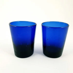 2 Öllampen, kobaltblau. Frankreich, 19.Jh. - Picture 1 of 7