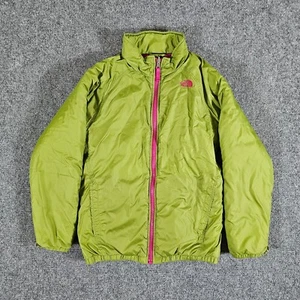 The North Face Reversible Full Zip Jacket Green/Red Youth Size Large (14-16) - Picture 1 of 8
