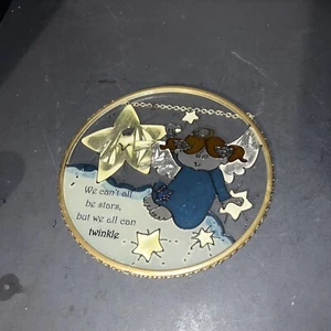 suncatcher stained glass  7” round With Brass Trim - Picture 1 of 4