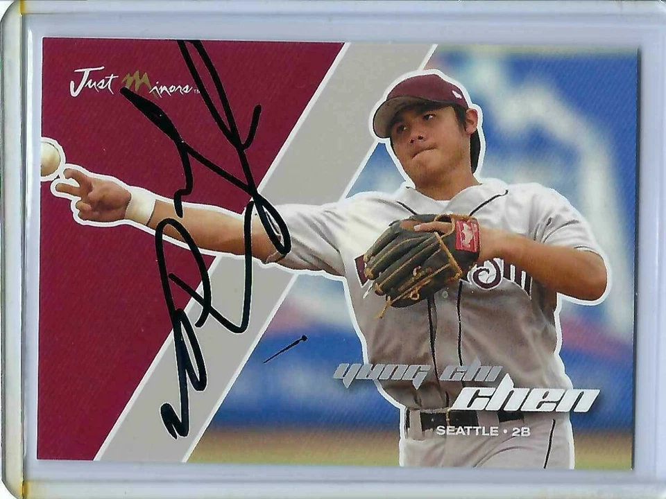 SEATTLE MARINERS YUNG CHI CHEN 2007 JUST MINORS SIGNED CARD # JAPR-05 AUTO - Image 1 of 1