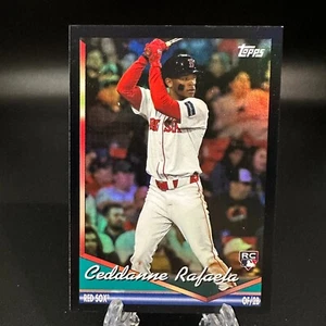 2024 Topps Archives Ceddanne Rafaela Rookie Black Foilboard #266 Boston Red Sox - Picture 1 of 2