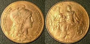 France - IIIème République - 5 centimes Daniel Dupuis 1899 SPL !!! F119/7 - Picture 1 of 1