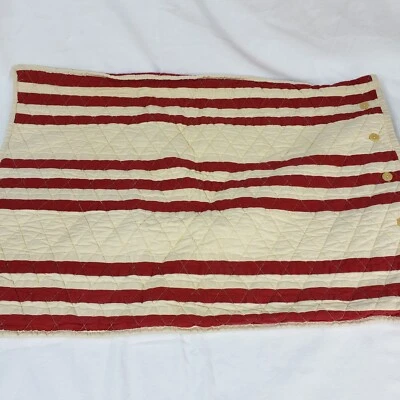 2 Ralph Lauren French Rivera Almohada Estándar Rojo Falso Acolchado Casa de Campo Foto 1 de 4