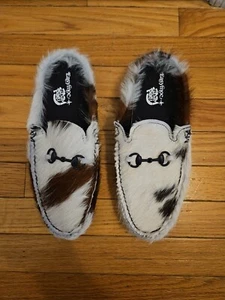 Easymoc X Adam Pally NWOT Moccasin Loafer Slipper Shoes Mens 9 Cow Hide USA - Picture 1 of 7