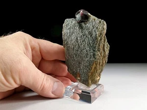 Burgundy Red Almandine Garnet Crystal in Matrix from Alaska #1 - Picture 1 of 10