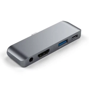 Satechi Handy USB-Adapter Hub Mobile Pro USB 3.0 Port Aluminum silber - Bild 1 von 6