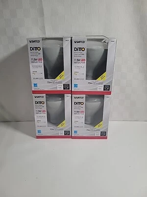 Satco LED BR40 Flood Light 300K Dimmable 11.5Watts (4-pack) 60watt Led - Image 1 of 4