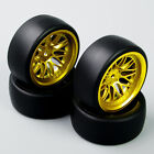4X 6Mm Offset Drift Tires And Wheel Rim Bbg For Hpi Hsp Rc 1 10 On Road Racing Car