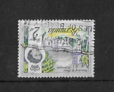 Bermuda 1962 2d Inverted WMK SG164w Fine Used Cat£350 - Image 1 of 2