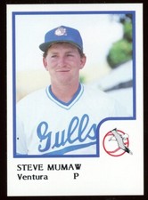 1986 Pro Cards Ventura County Gulls STEVE MUMAW RC BLUE JAYS ORIOLES