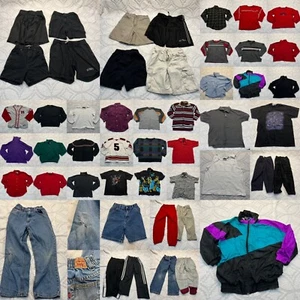 Lote de 49 piezas niño talla 7 de colección 90 negro/rojo OSHKOSH IZOD LANDS END ARROW mezclar y combinar - Imagen 1 de 24