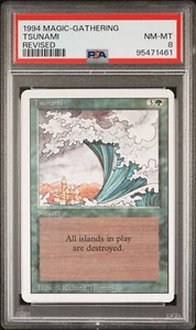 Magic The Gathering 1994 Magic The Gathering revisado TSUNAMI PSA 8 - Imagen 1 de 2