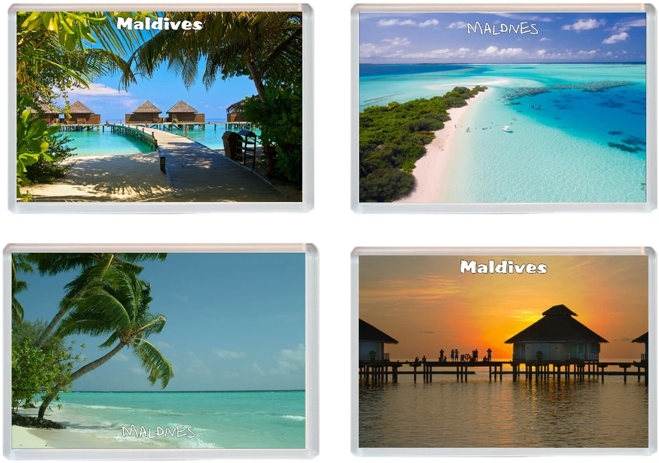 Various Maldives 96 x 67mm Jumbo Fridge Magnet - Holiday Present Gift Souvenir - Image 1 of 1