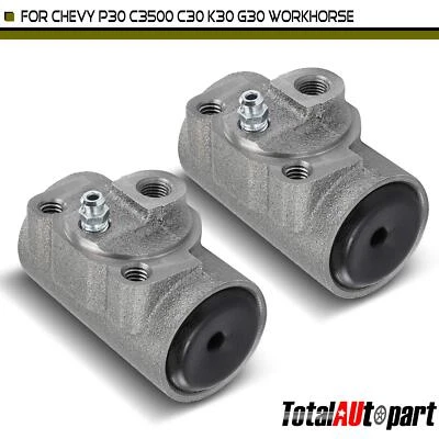2x Drum Brake Wheel Cylinder for Chevy P30 1975-2000 R30 P30 Van Workhorse Rear - Image 1 of 4