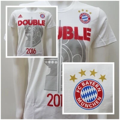 adidas Herren Damen FC Bayern München Double T Shirt 2016 Short FCB S M L XL O