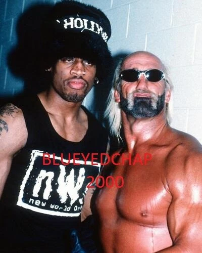 DENNIS RODMAN & HULK HOGAN LUCHADOR 8 X 10 FOTO WCW WWF Foto 1 de 1
