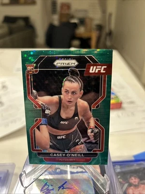 2022 Prizm UFC - Casey O'Neill #179 Green Pulsar Prizm /25 Rookie RARE - Image 1 of 3