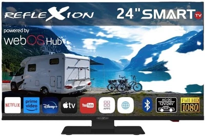 Reflexion LDDX24iBT-B Smart LED-TV mit Triple Tuner DVB-S2/C/T2 HD, DVD, 12/230V - Bild 1 von 4