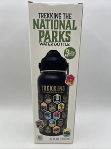 Botella de agua Trekking Parques Nacionales con 63 pegatinas impermeables y 3 tapas - Imagen 1 de 12