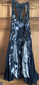 All Saints Sheer Multi Spital Fields 100% Silk Dress -Size 6 (More2/4)*READ* - Picture 1 of 5