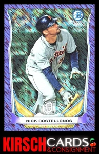 Nick Castellanos 2014 Bowman #BM-DT1 Chrome Top 5 Mini Purple Refractor #/99 - Picture 1 of 2