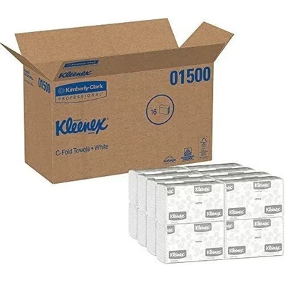 Kimberly-Clark Professional Kleenex C Fold Paper Towels (01500), Absorbent, Whit