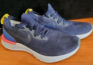 Nike Women's Epic React Flyknit Running Shoes Navy Blue AQ0070-400 Size 8.5 - Picture 1 of 6