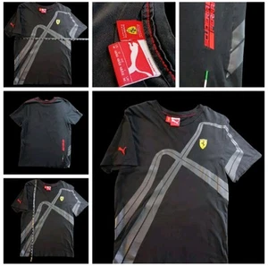 Puma x Ferrari x Scuderia Collab Manga Corta Puntada Italiana Importado Nosotros Mediano - Imagen 1 de 9