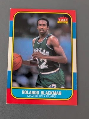 Fleer Rolando Blackman RC 1986-87 #11 excelente Foto 1 de 2