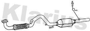 Exhaust Catalytic Converter Fits Seat Vw Golf Leon - Image 1 of 2