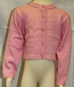 JACADI Girl's Balade African Marigold LS Cotton Cardigan Sz 4 Years NWT $58 - Picture 1 of 3