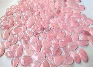 5000 Cts Natural Pink Rose Quartz Cabochon Lot Wholesale Toppest Gemstone 85 pcs