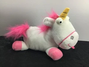 Minions,Einhorn,Plüschfigur,weiß,klein,liegend,bestickt,softtouch, - Bild 1 von 7
