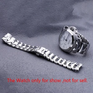 For Panerai PAM Luminor 44mm 24mm Top Quality Solid Steel Watch band Bracelet - Picture 1 of 7