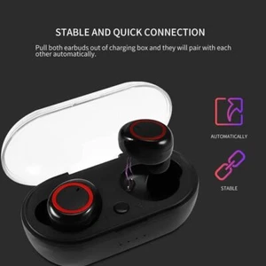 Écouteurs sans fil pour iphone Samsung Android écouteur Bluetooth IPX7 étanche - Photo 1 sur 16