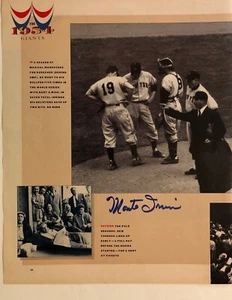 MONTE IRWIN AUTOGRAPHED SIGNED 1991 Kellogg's Magazine Page N.Y. GIANTS w/COA - Picture 1 of 5